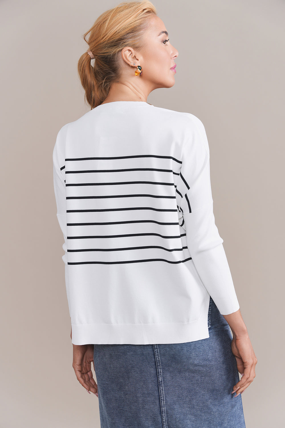 MONTIA TOP WHITE/BLACK