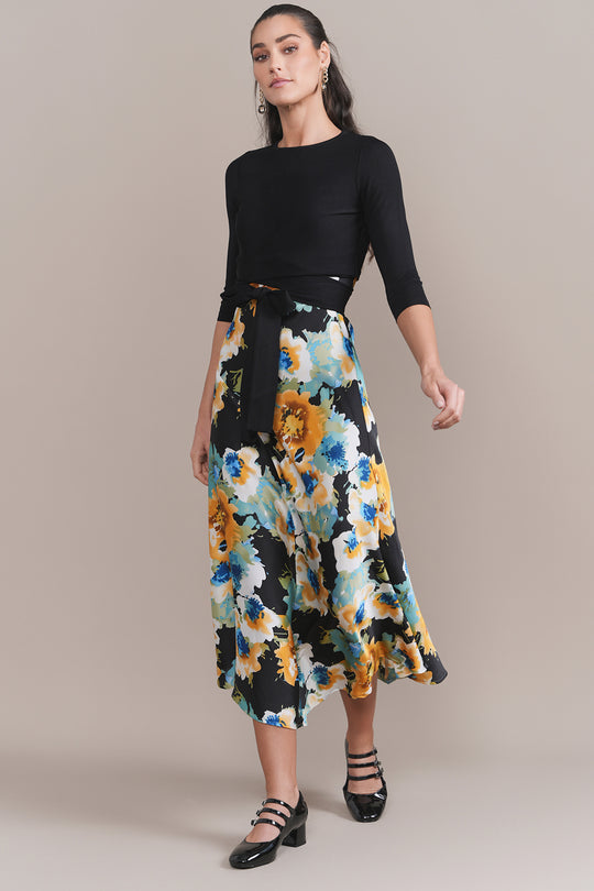 CLARA DRESS IN GIANT FLORAL